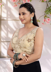 LUBA Ruffle Crop Blouse with Elegant Embroidery - LUBA