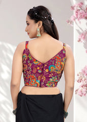 Ruffle Crop Blouse with Elegant Embroidery - LUBA