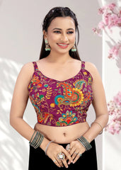 Ruffle Crop Blouse with Elegant Embroidery - LUBA