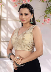 Ruffle Crop Blouse with Elegant Embroidery - LUBA