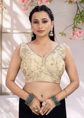 Ruffle Crop Blouse with Elegant Embroidery - LUBA