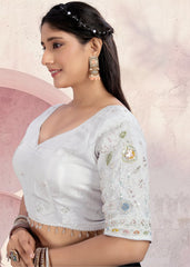 LUBA Ruffle Crop Blouse with Elegant Embroidery - LUBA