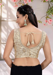 Ruffle Crop Blouse with Elegant Embroidery - LUBA